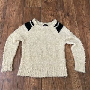 Cream and Black Sweater
